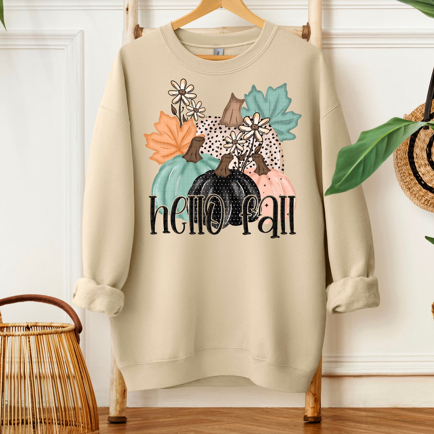 Hello Fall pumpkin- DTF Transfer