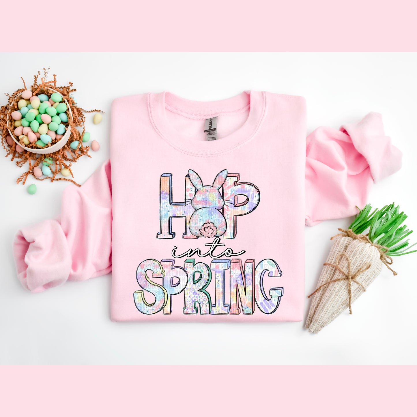Hop into spring- DTF Transfer