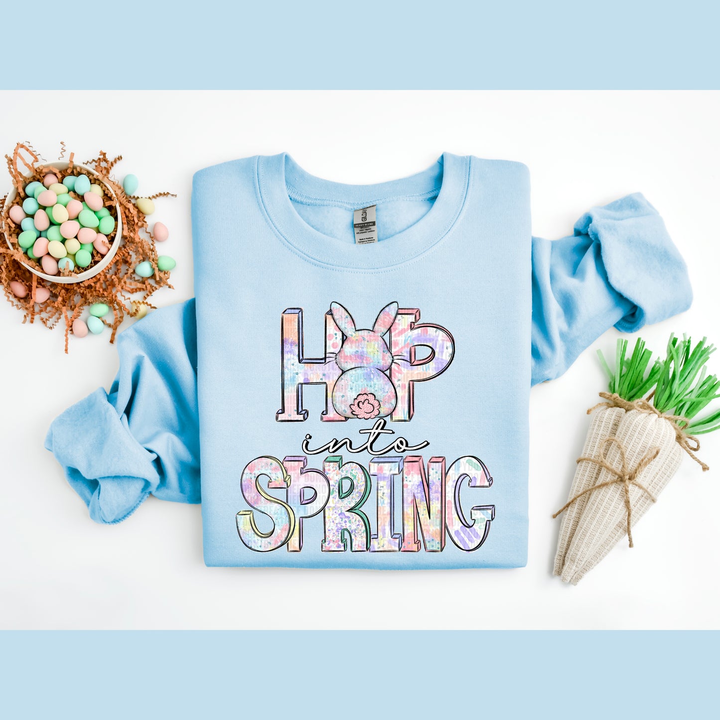 Hop into spring- DTF Transfer
