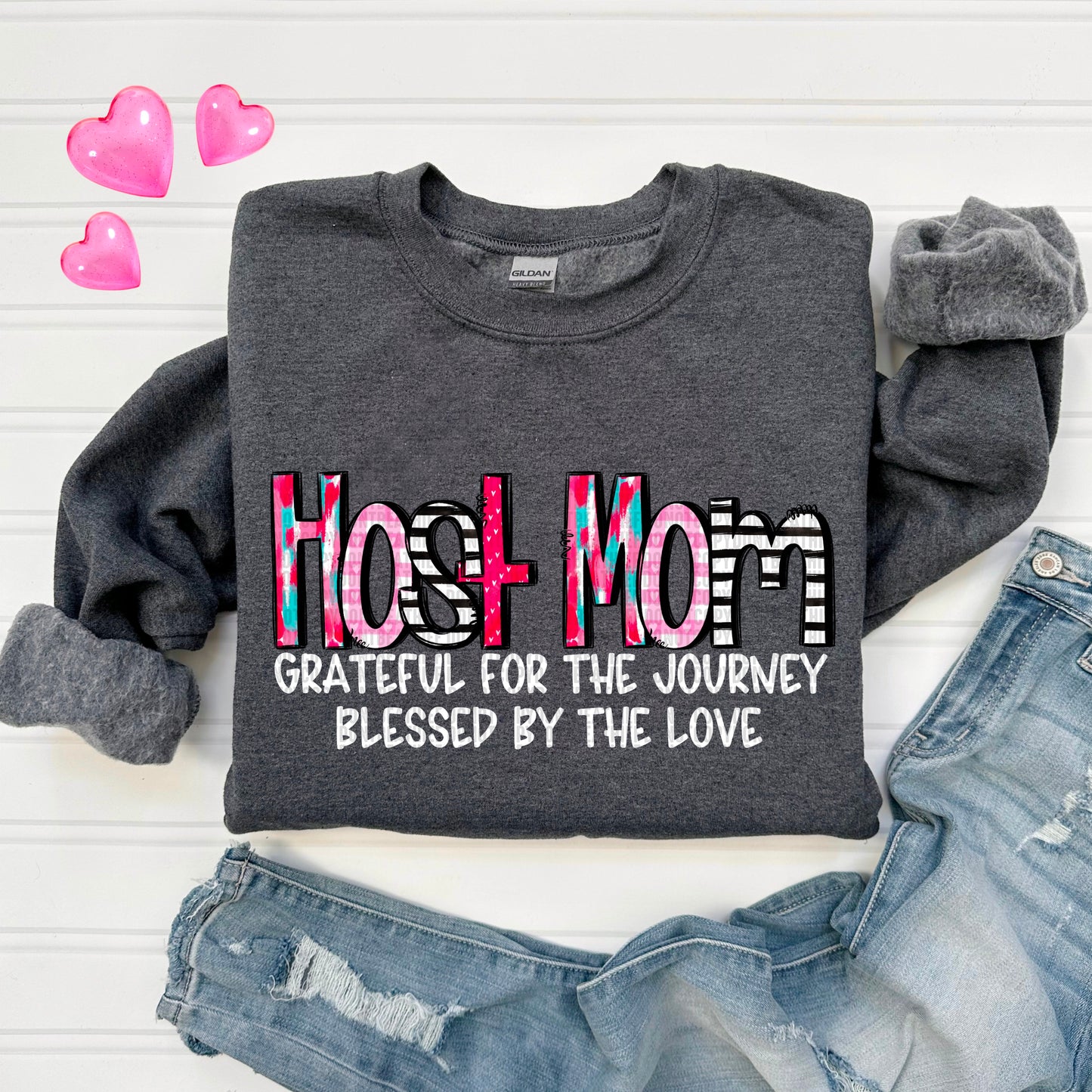 Names-Grateful for the journey blessed by the love- DTF Transfer