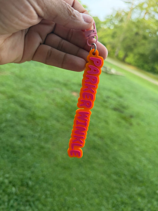 Personalized 3D Printed Name Keychains