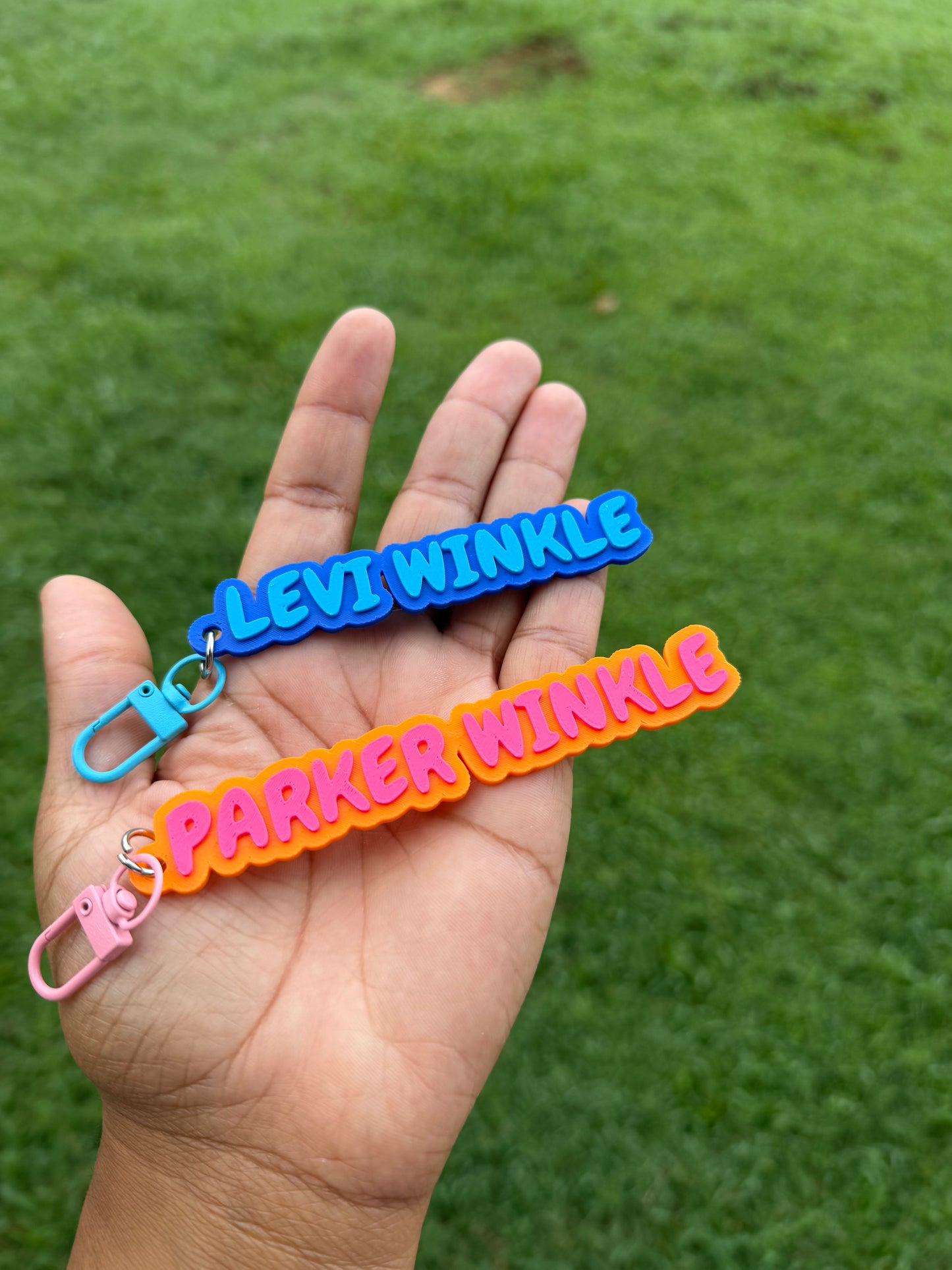 Personalized 3D Printed Name Keychains