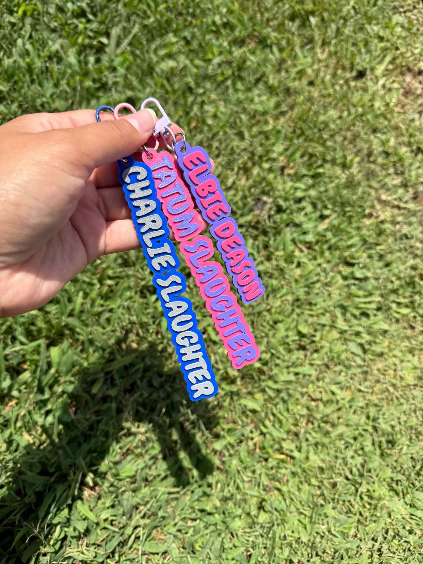 Personalized 3D Printed Name Keychains