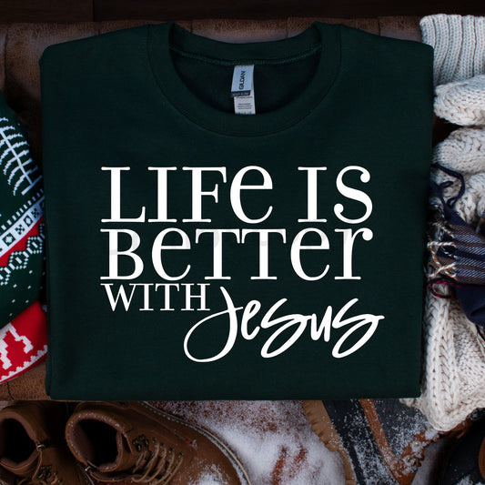 Life is better with Jesus -dtf transfer