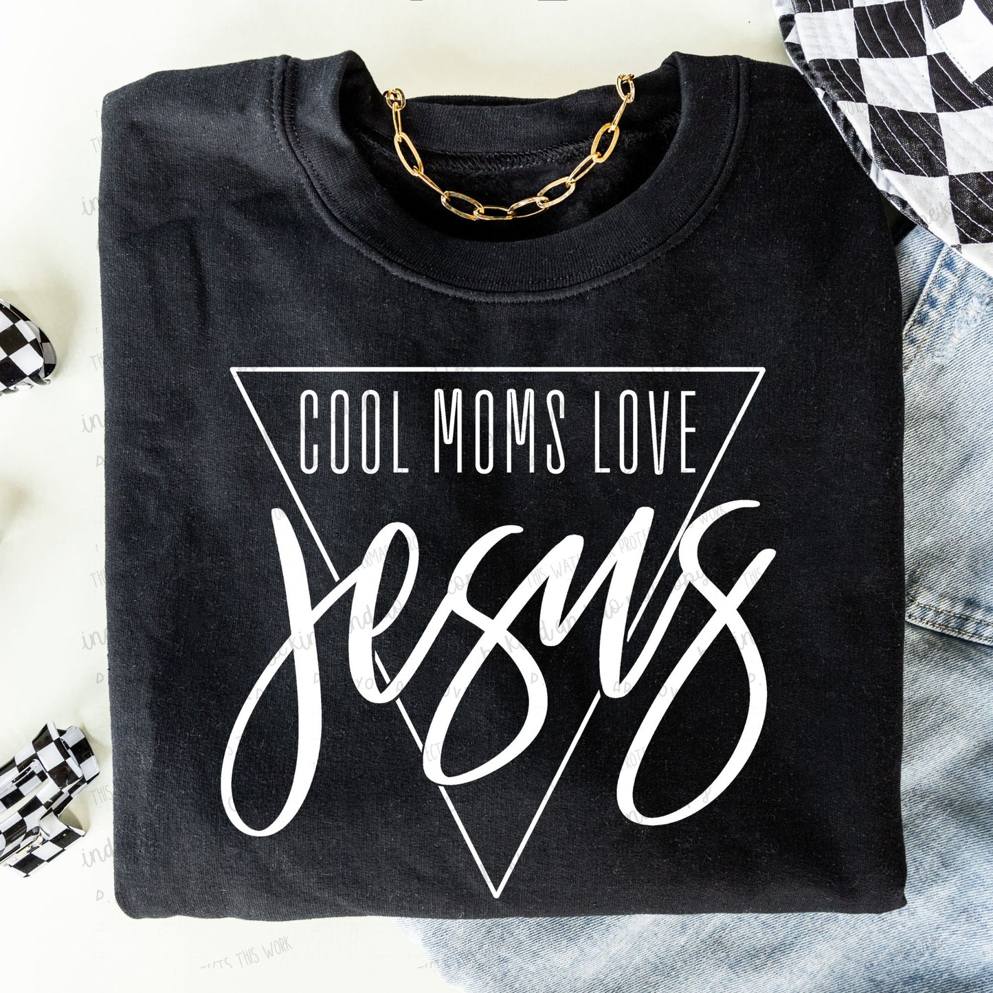 Cool moms love Jesus-DTF Transfer