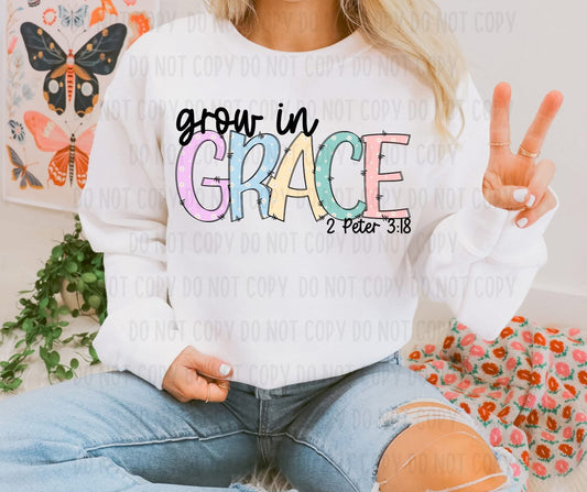 Grow in Grace-DTF Transfer