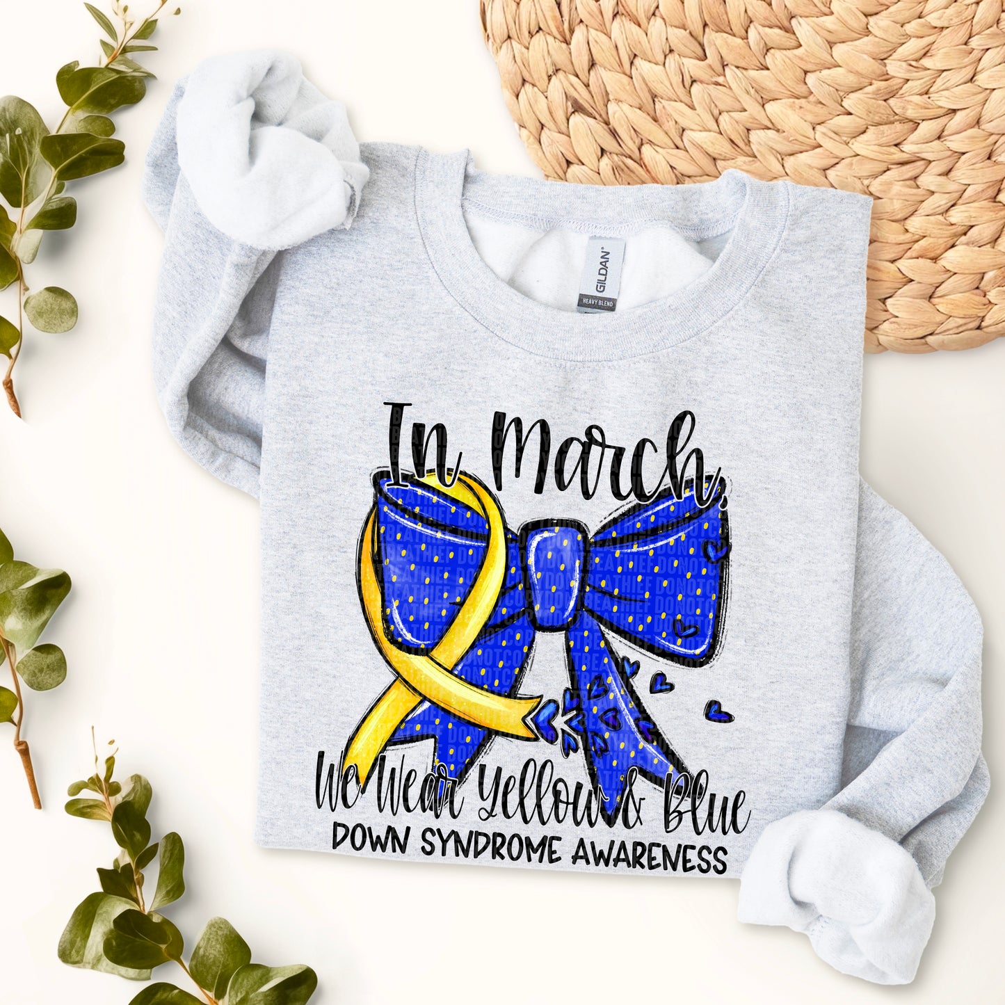 In March We wear Yellow & Blue-Down Syndrome Awareness Month-DTF Transfers