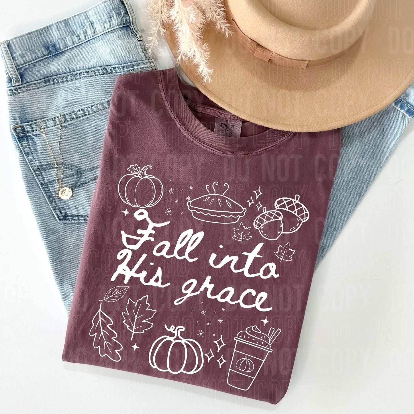 Fall into His grace- DTF Transfer
