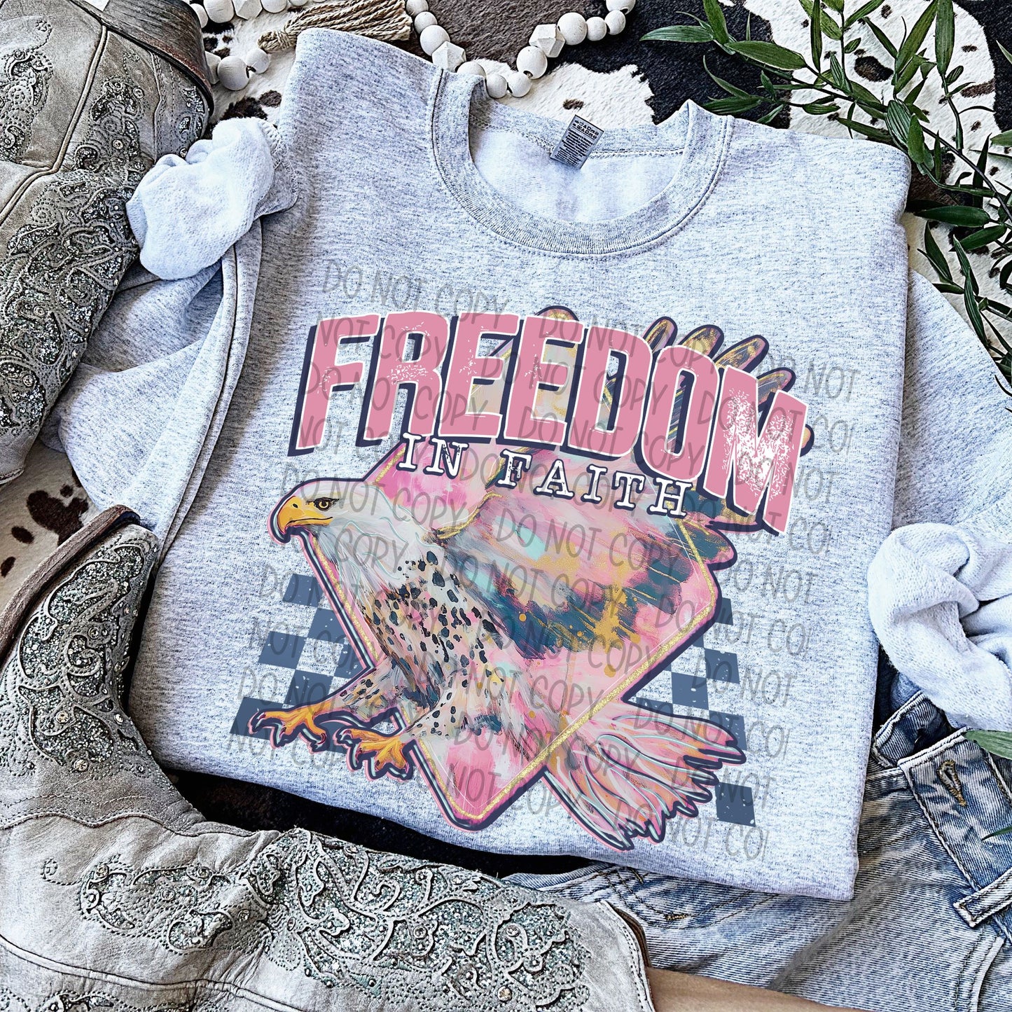 Freedom in faith-DTF Transfer