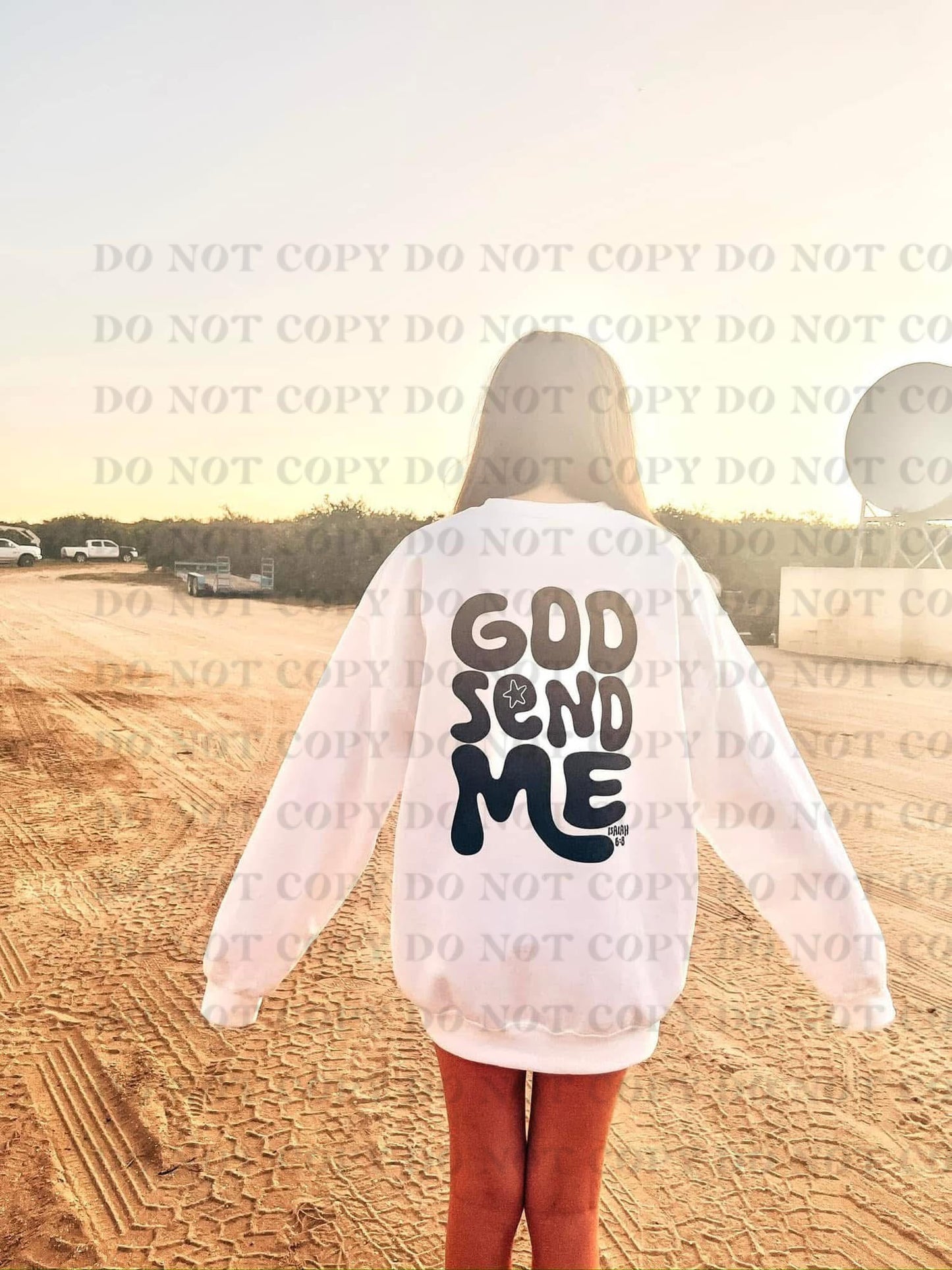 God send me-Here I am -Isaiah 6:8-SET-DTF Transfer