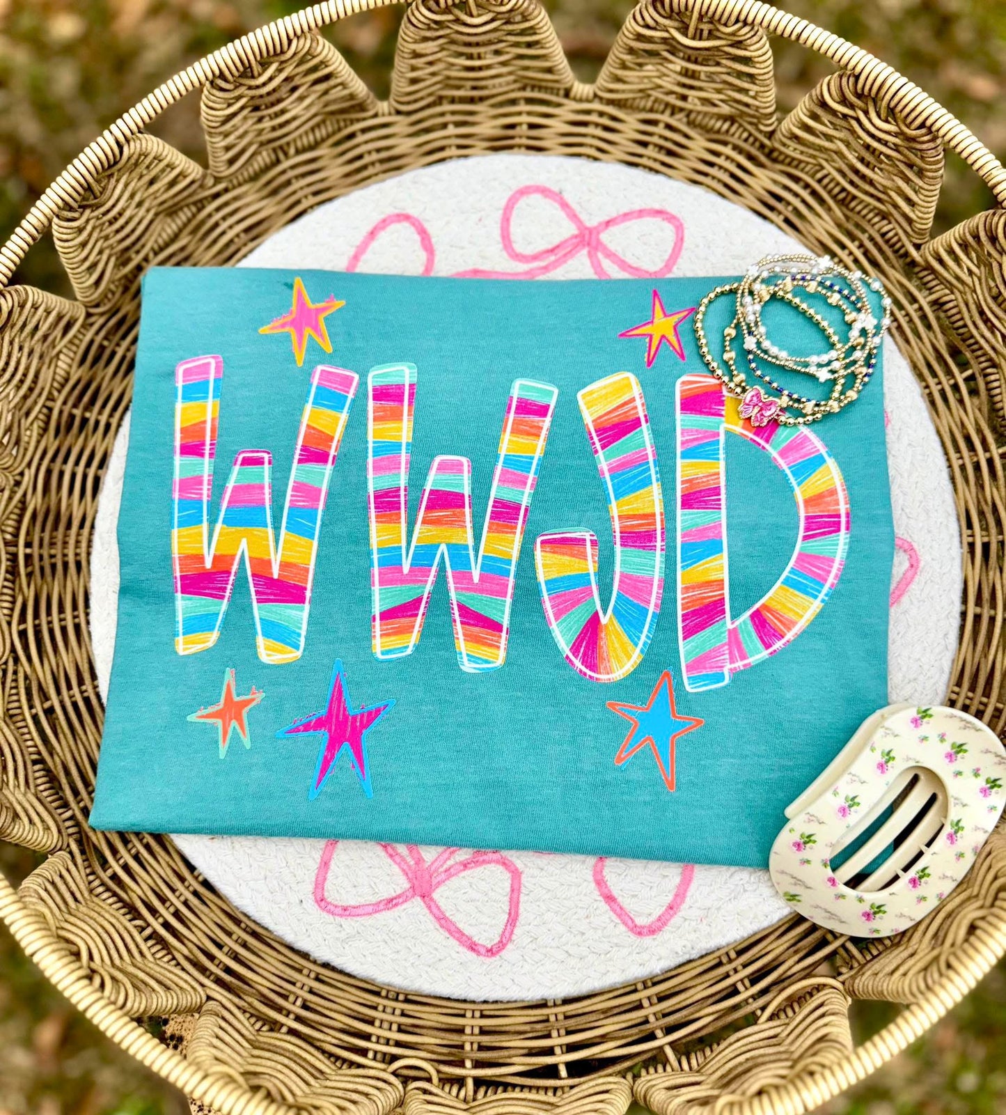 WWJD bright - DTF Transfer