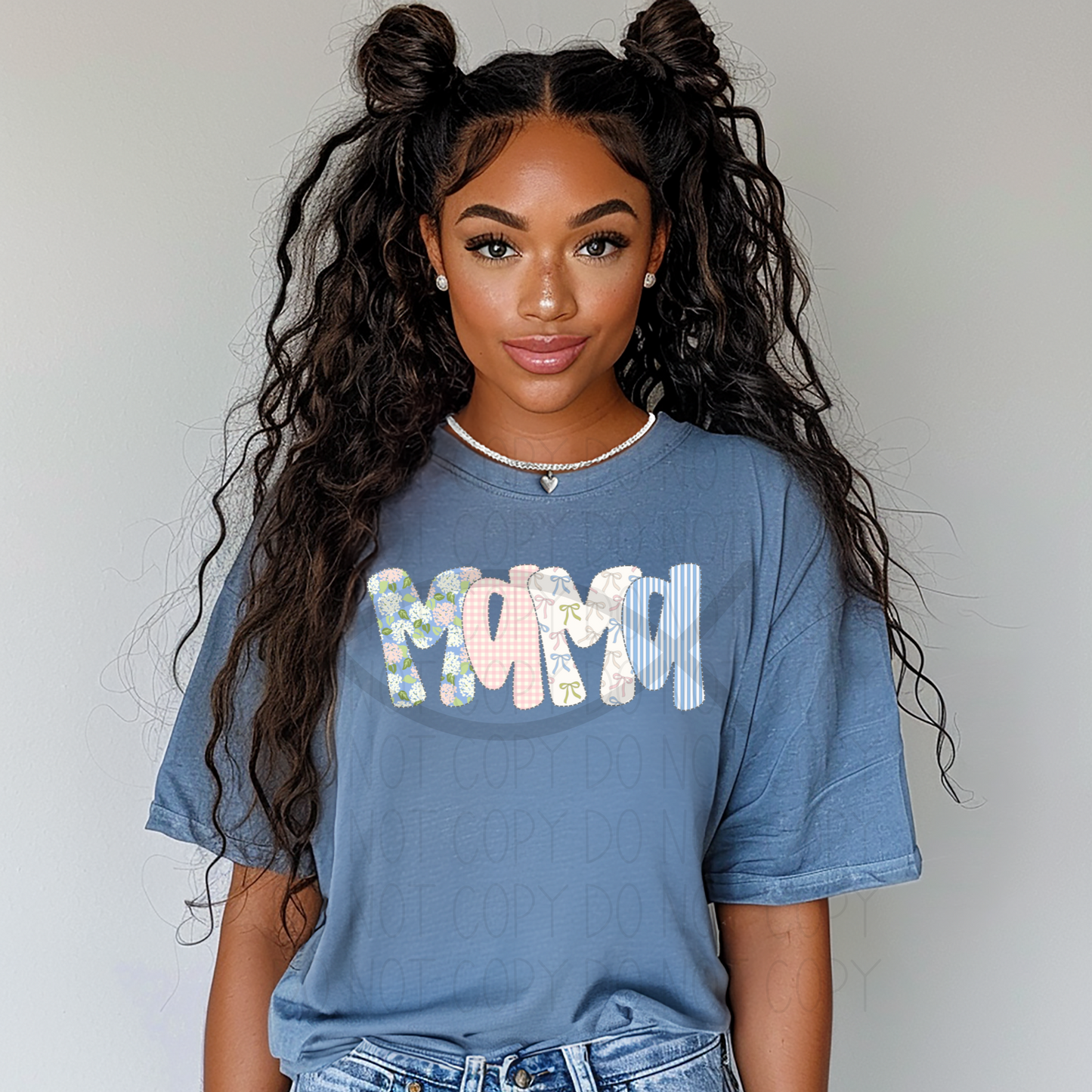 Mama girly floral-DTF Transfer