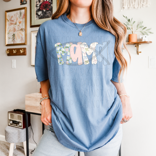 Mama girly floral-DTF Transfer