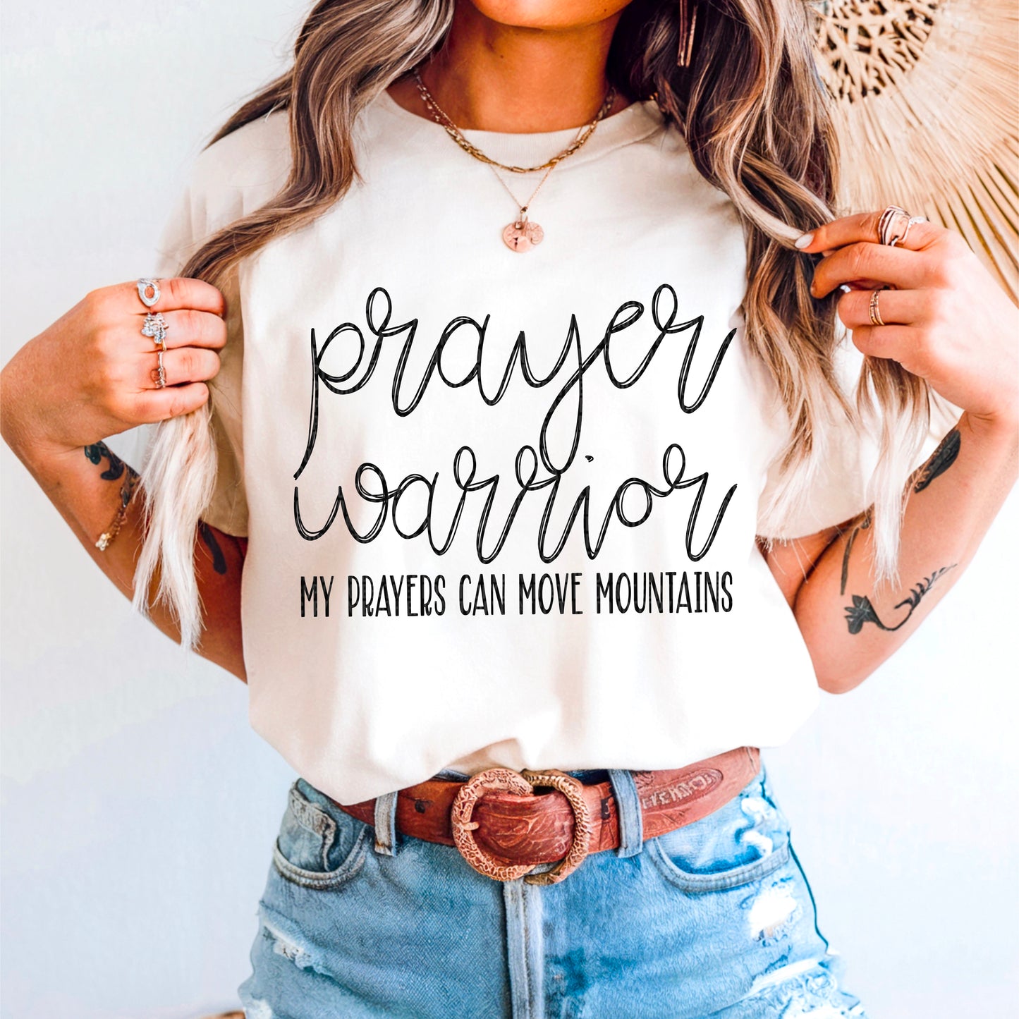Prayer warrior -my prayers can move mountains- DTF Transfer
