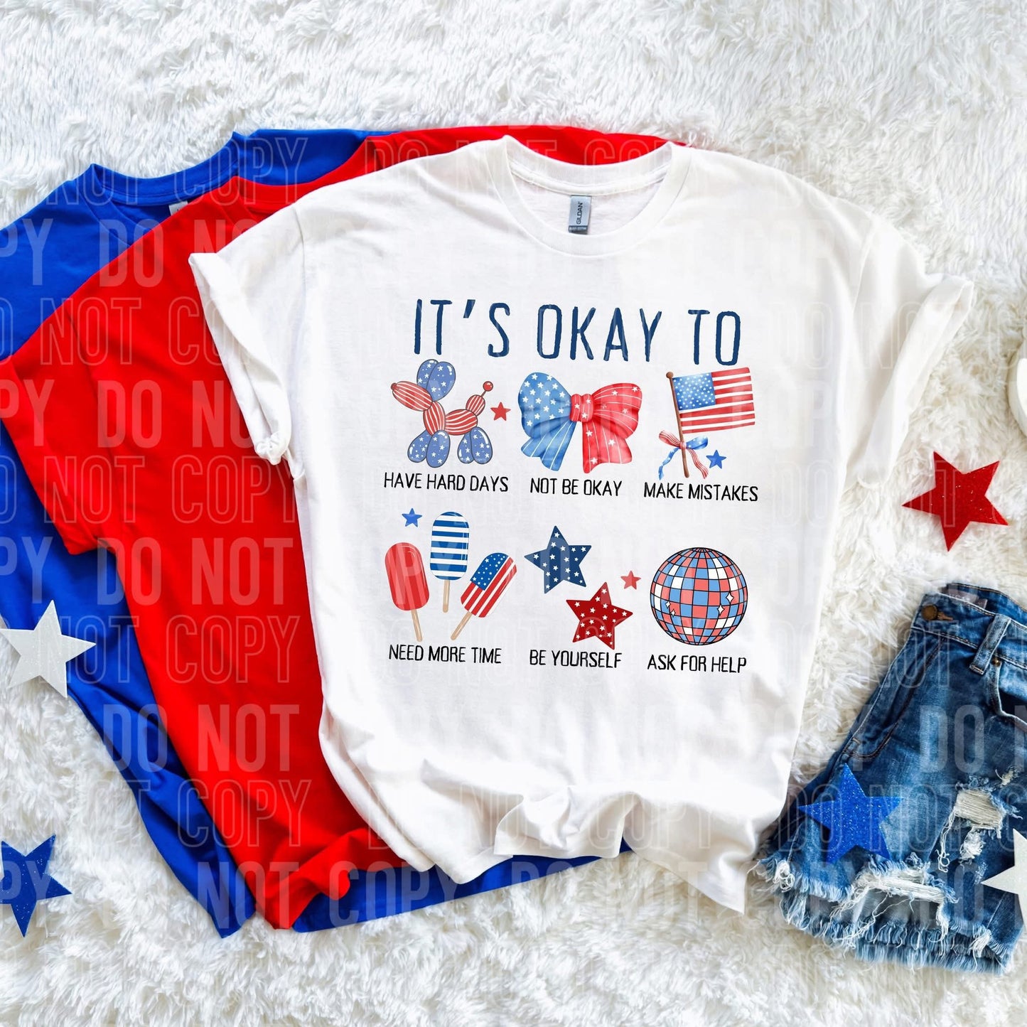 It’s okay to…4th of July-DTF Transfer