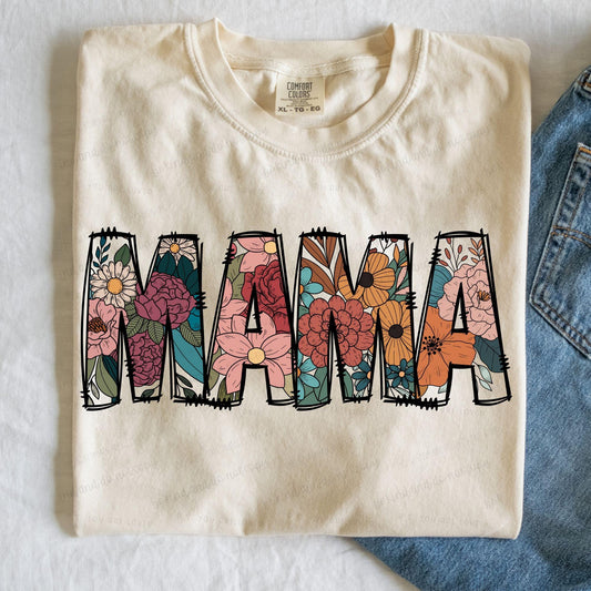 Mama mulit floral-DTF Transfer