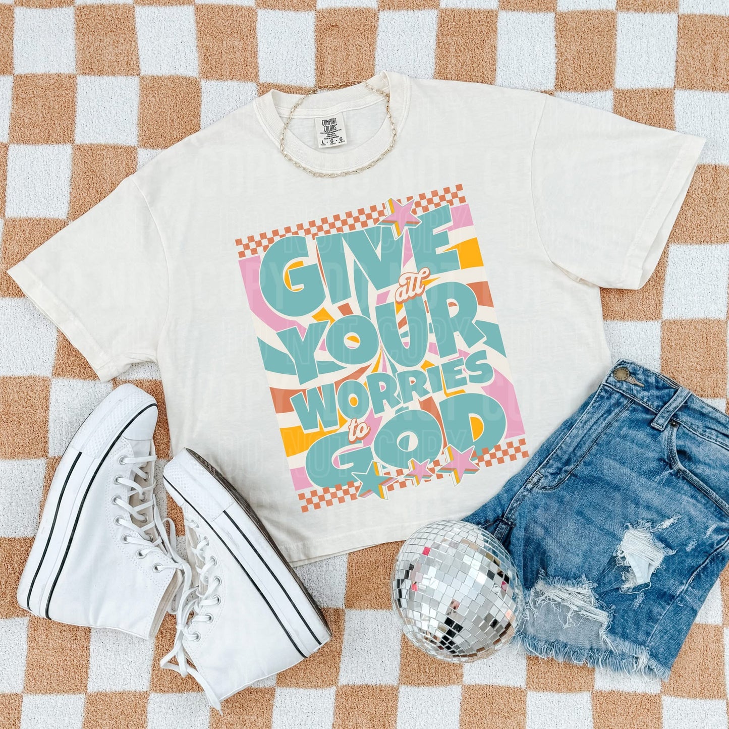 Give your worries to God-DTF Transfer