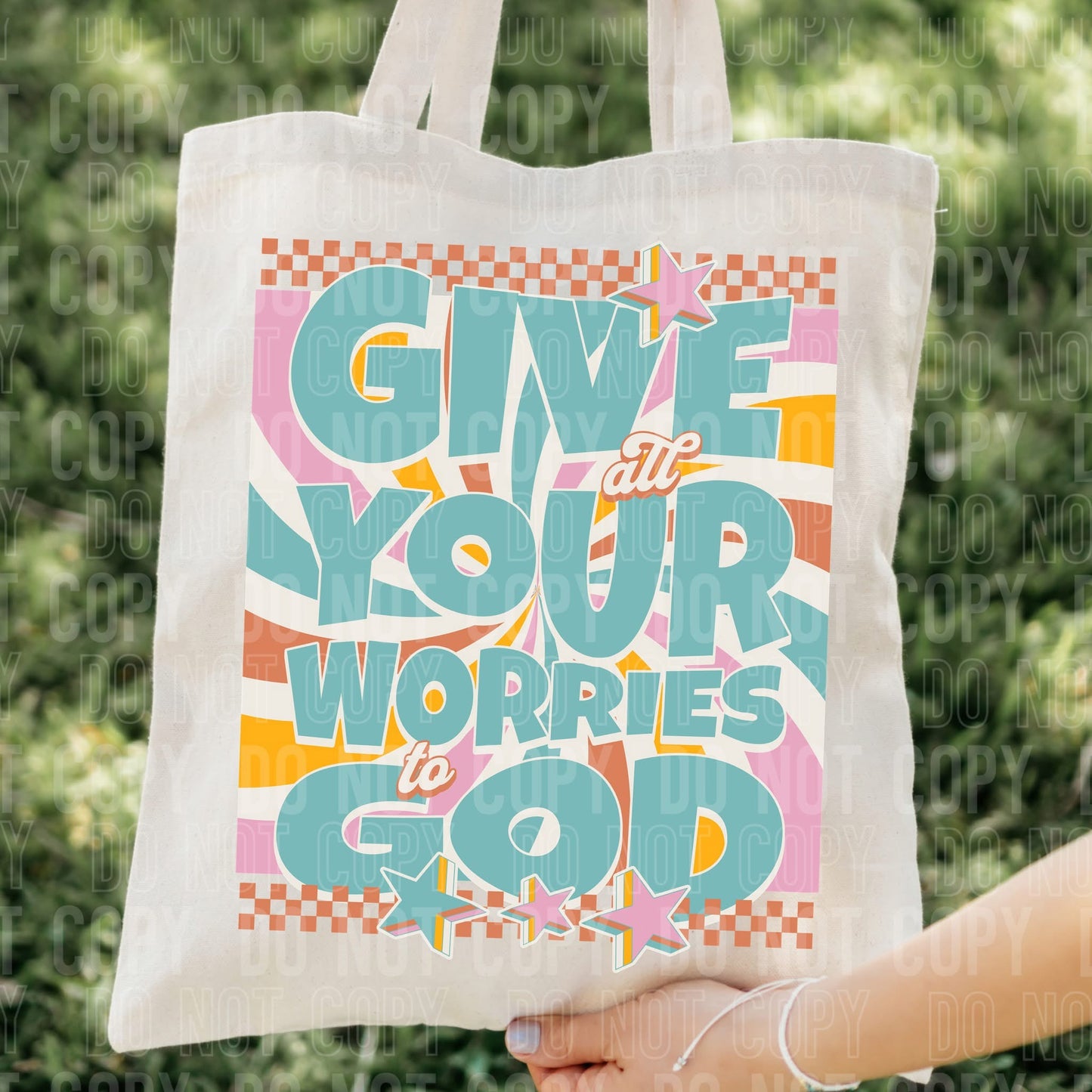 Give your worries to God-DTF Transfer