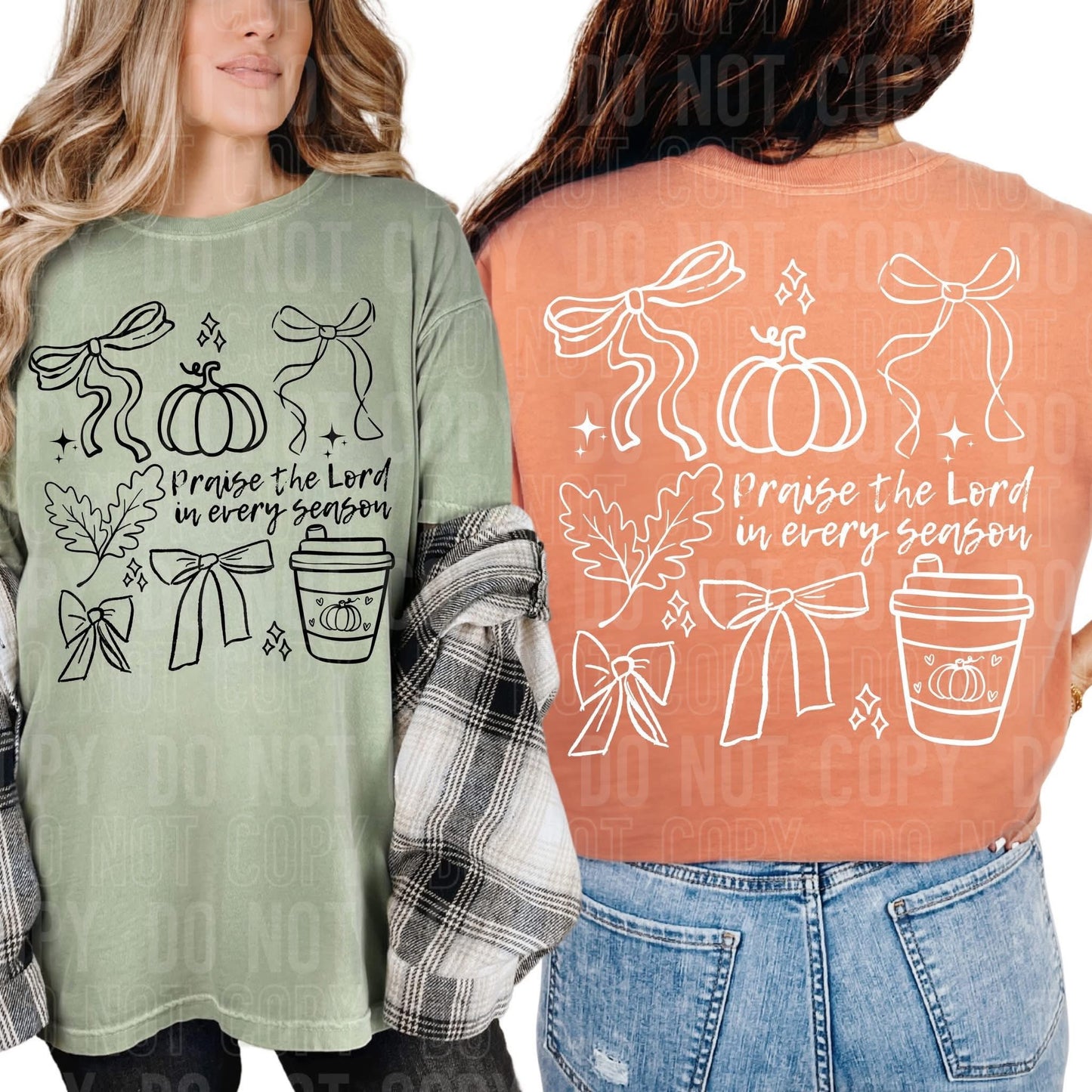 Praise the Lord in every season- DTF Transfer (FALL)