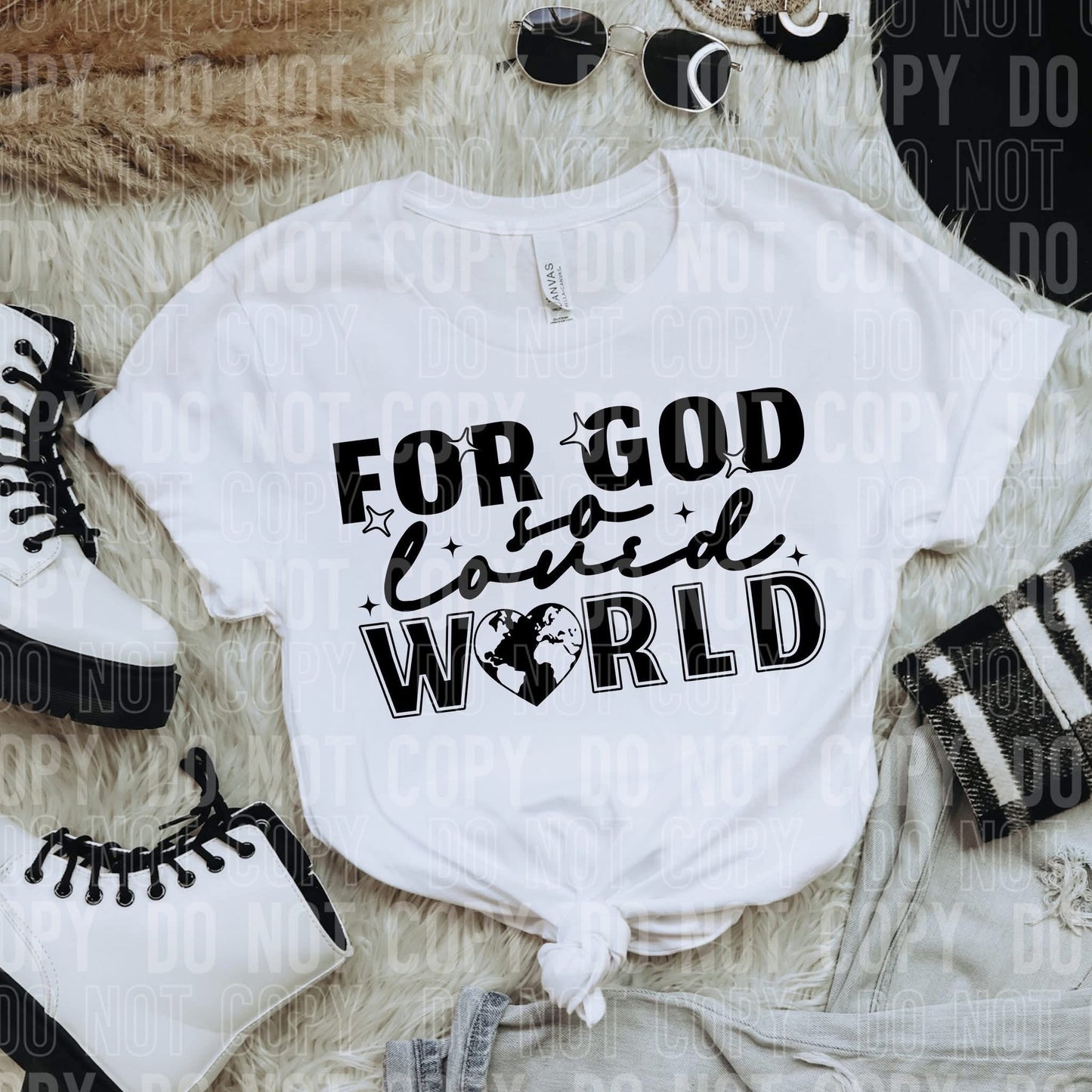 For God so loved the World- DTF Transfer