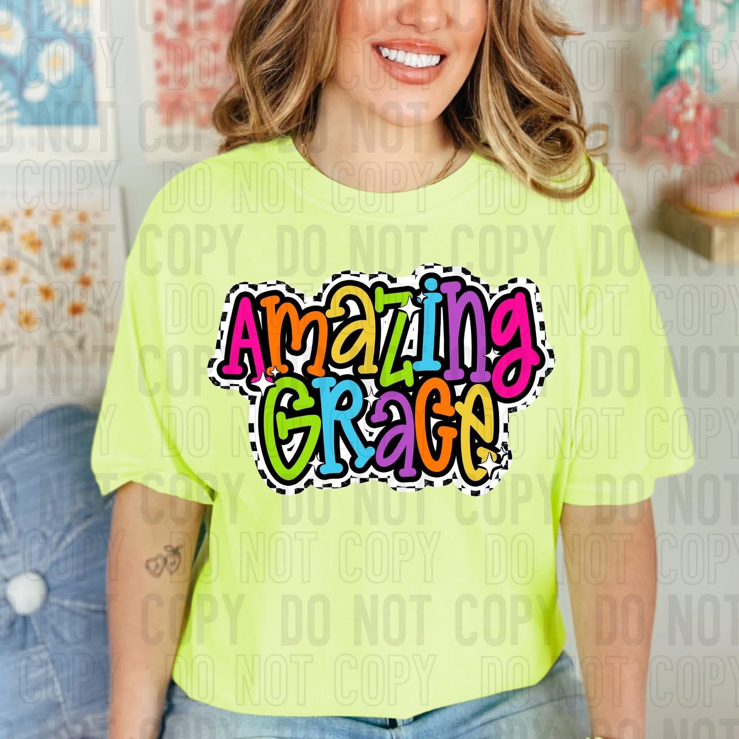 Amazing Grace BRIGHT- DTF Transfer