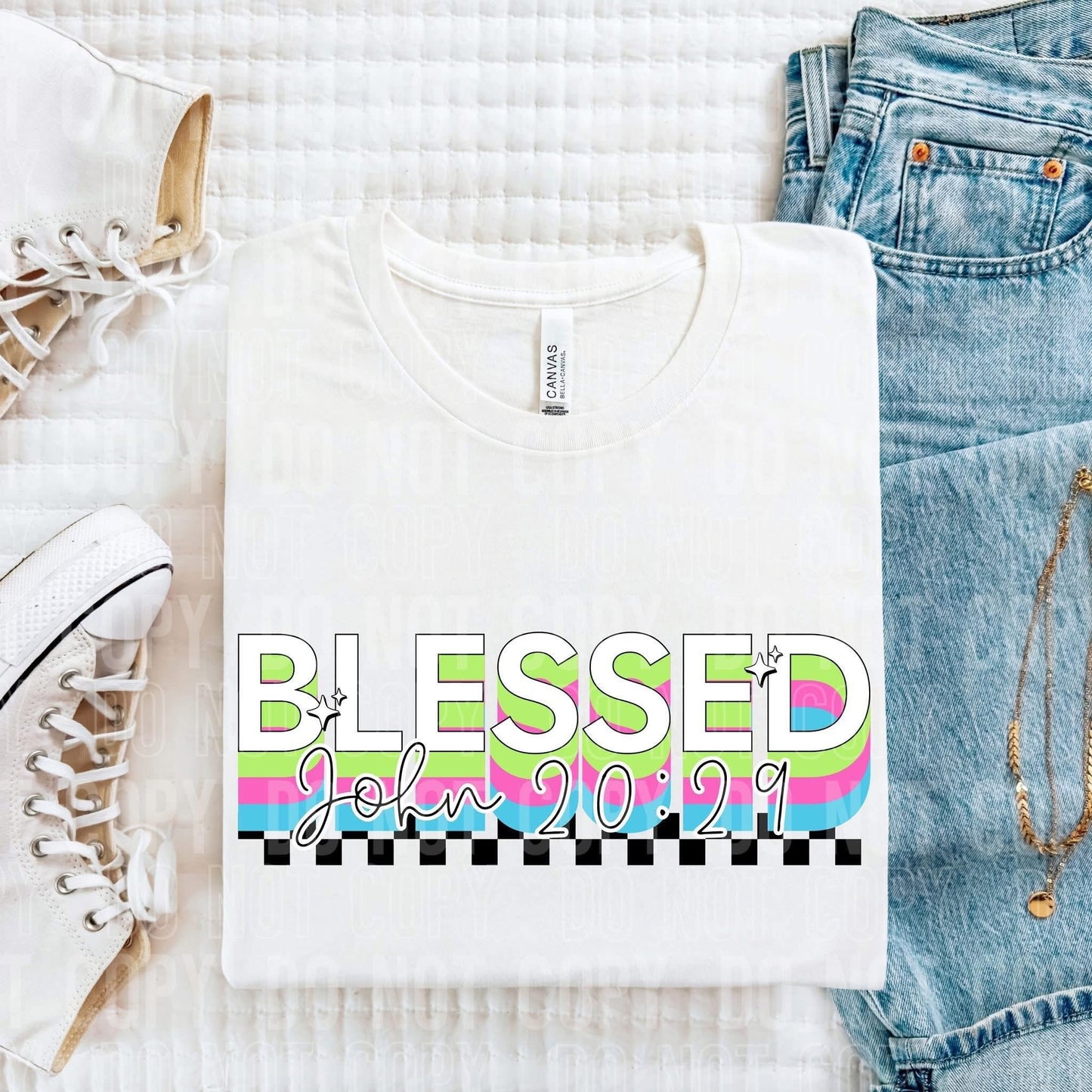 Blessed John 20:20 Bright- DTF Transfer