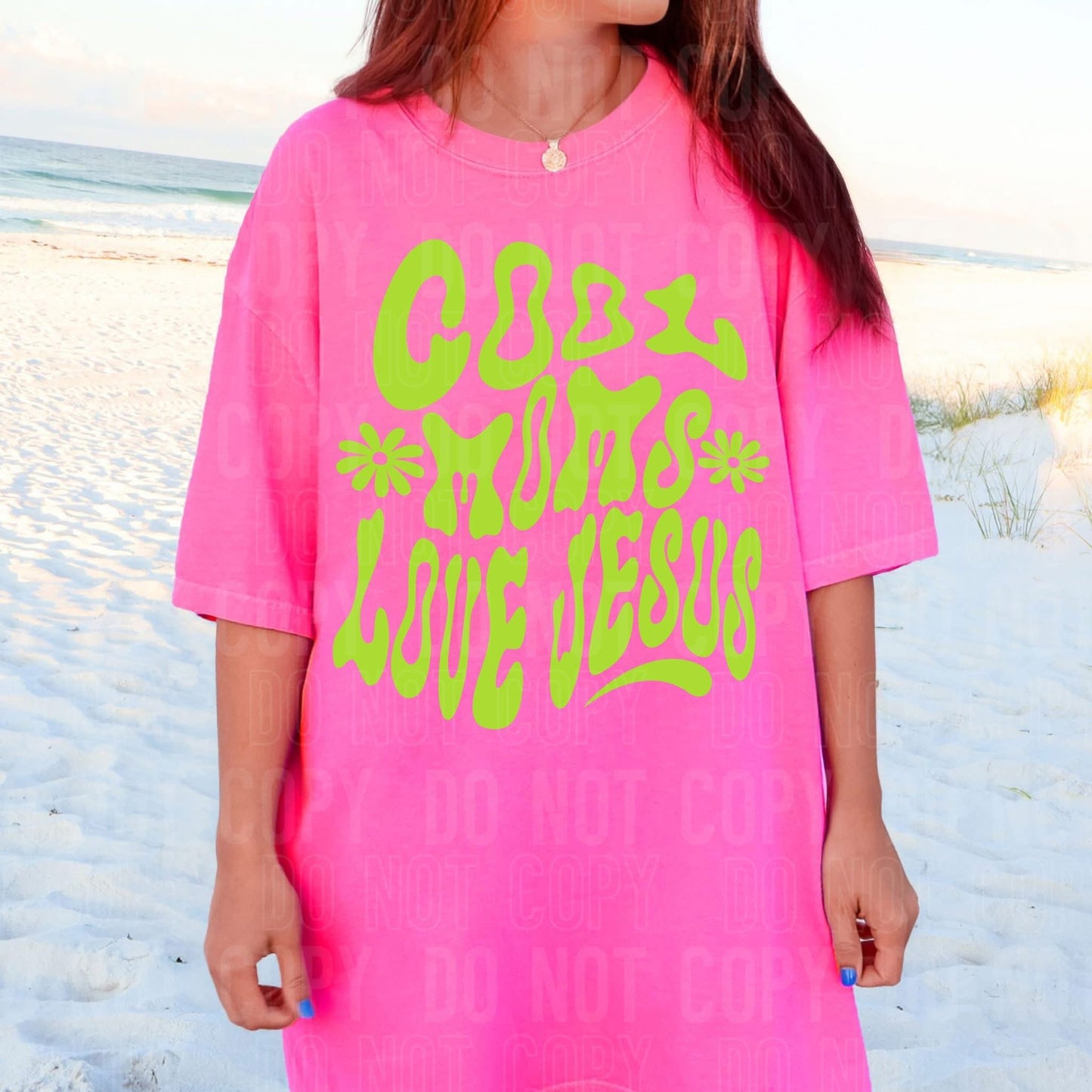 Cool moms love Jesus- DTF Transfer