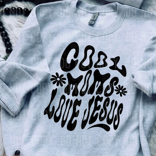 Cool moms love Jesus- DTF Transfer