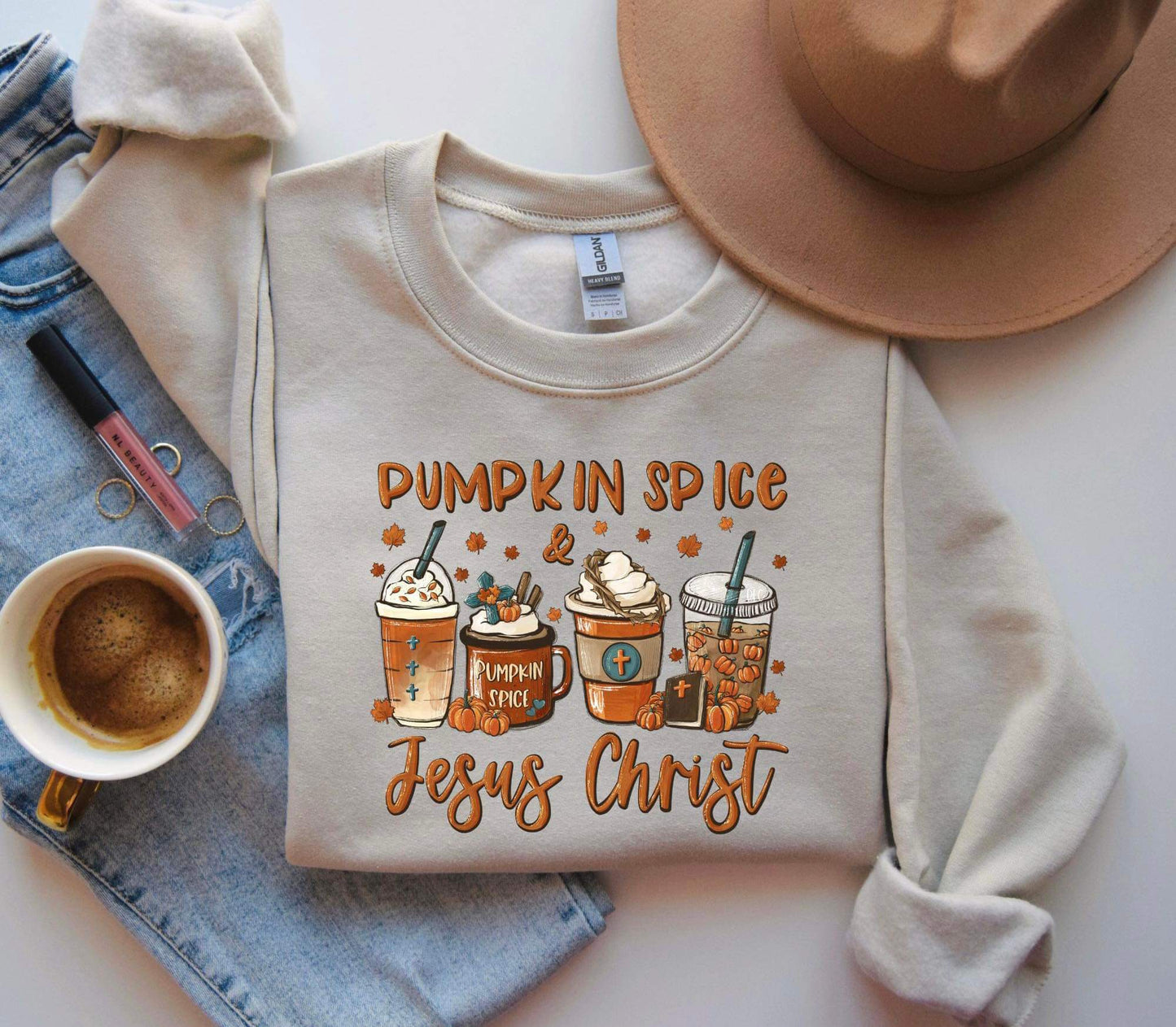 Pumpkin spice Jesus Christ -dtf transfer