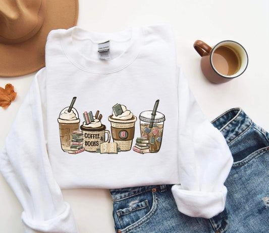 Coffee & books sweatshirt