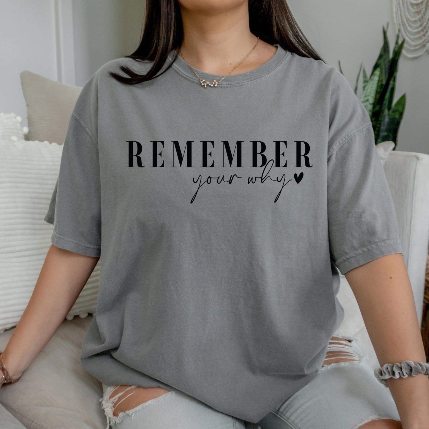 Remember your why sweatshirt (font)