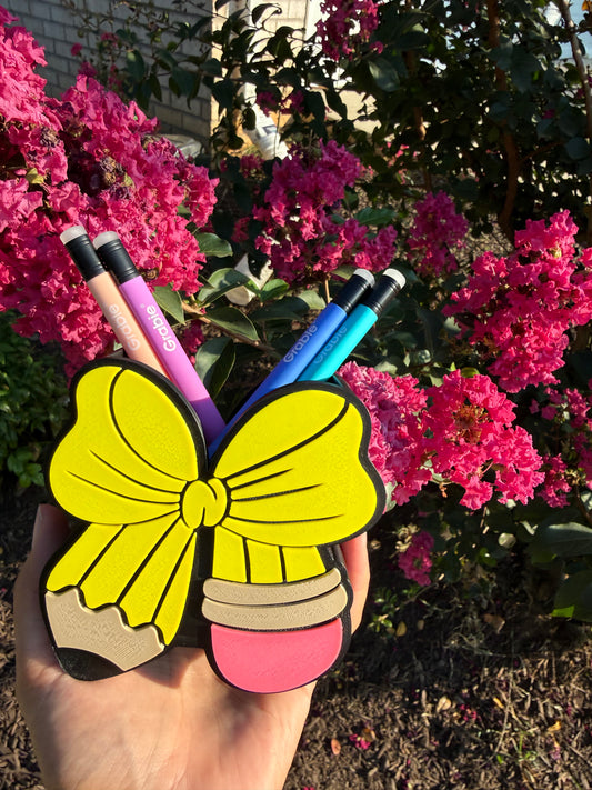 3D Printed Bow Pencil & Pen Holder 🎀✏️