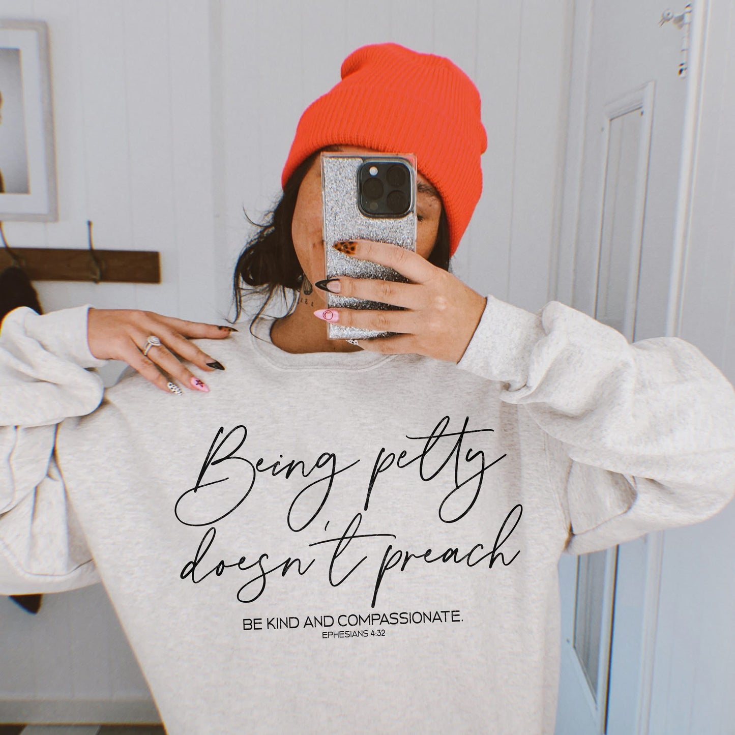 Being petty doesn’t preach- Screenprint transfer