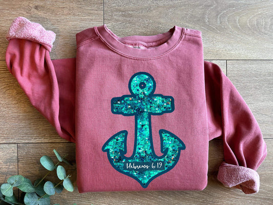 Hebrews 6:19 - Comfort Color sweatshirt