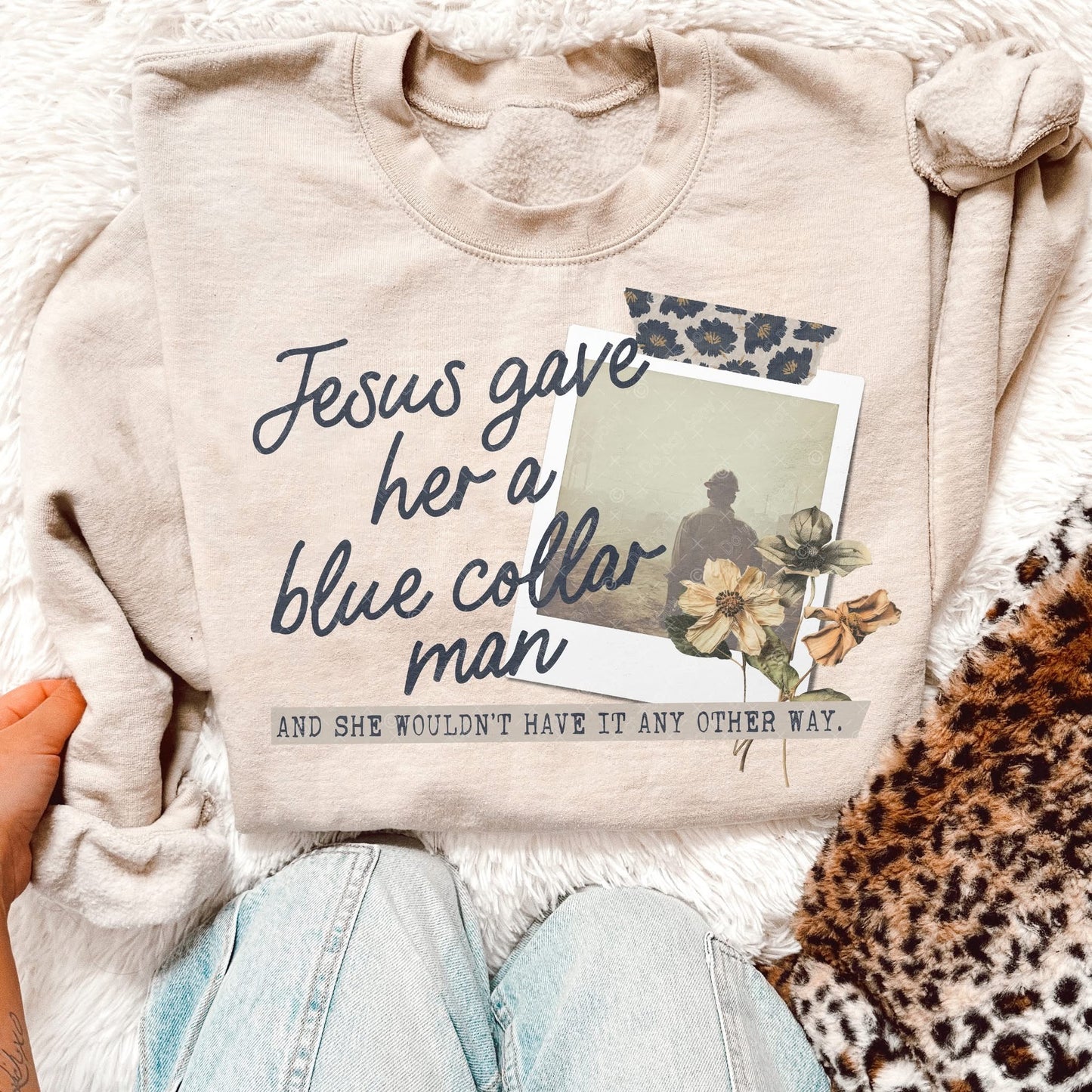 Jesus gave her a ........DTF Transfer - WITHOUT CUSTOM PHOTO