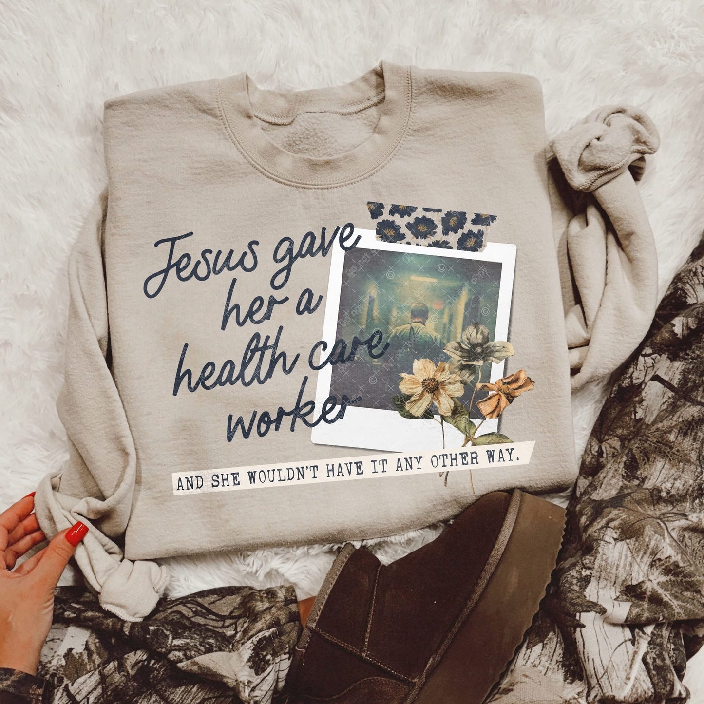 Jesus gave her a ........DTF Transfer - WITHOUT CUSTOM PHOTO