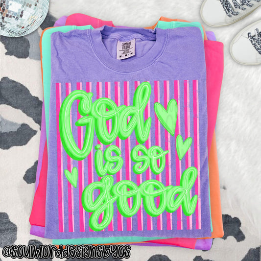 God is so good-green- DTF Transfer