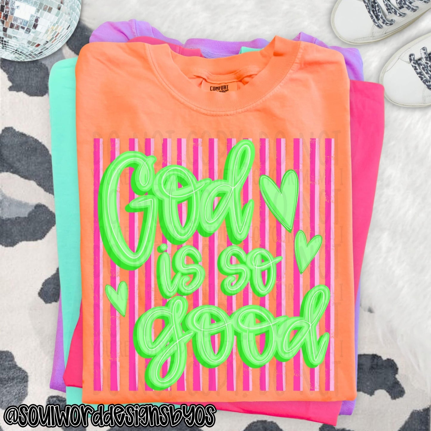 God is so good-green- DTF Transfer