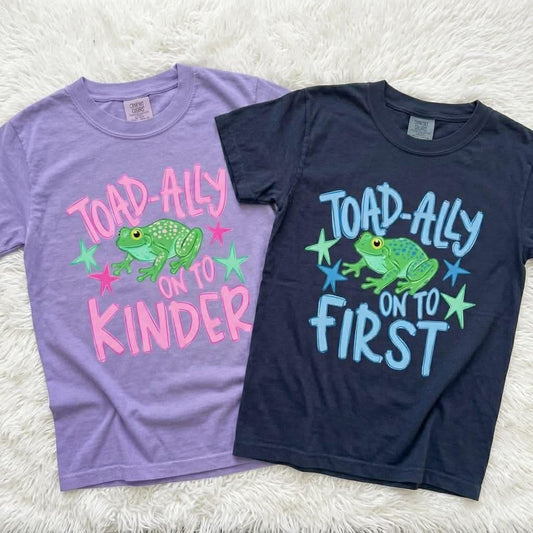 Toad-ally onto next grade-BLUE- DTF Transfer