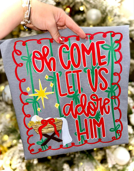 Oh come let us adore Him-DTF Transfer