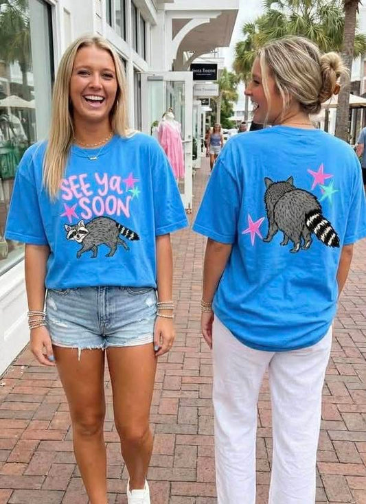 See you soon racoon-SET- DTF Transfer