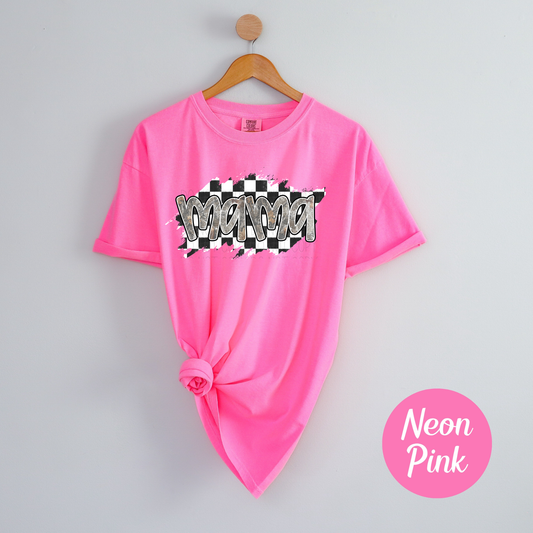 Mama camo with checkered background - DTF Transfer