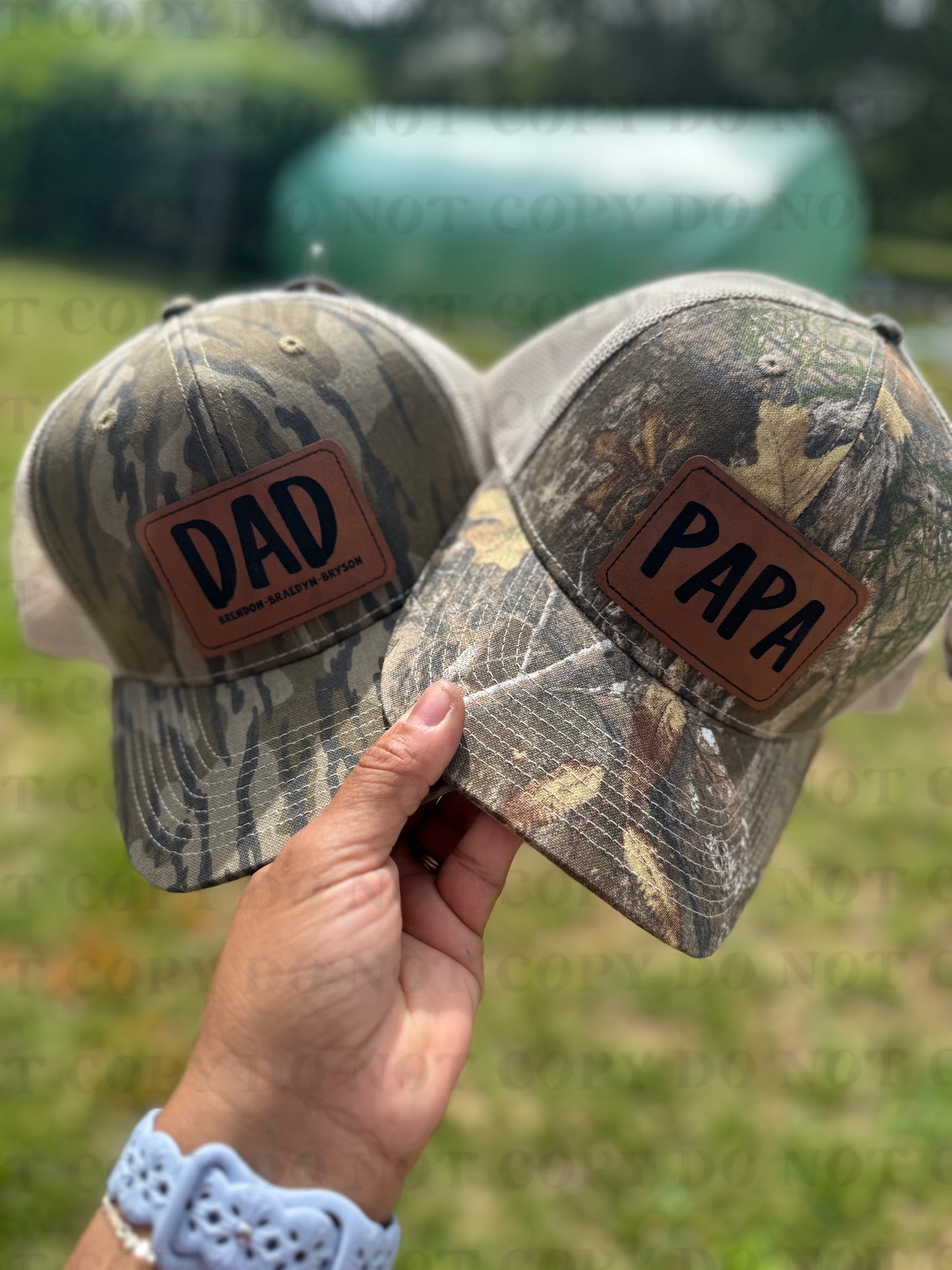 Leather Patch Trucker Cap