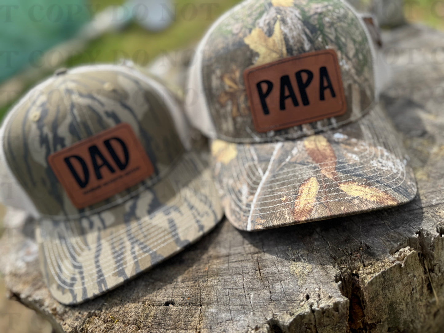 Leather Patch Trucker Cap