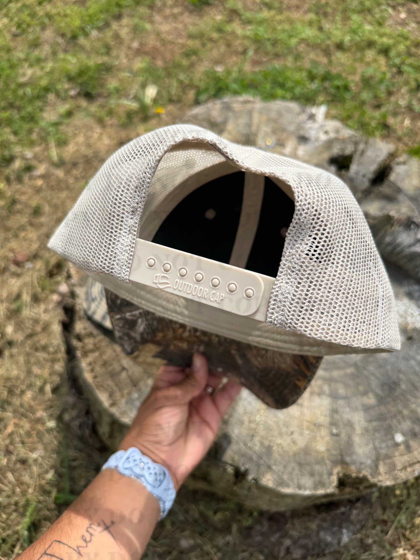 Leather Patch Trucker Cap