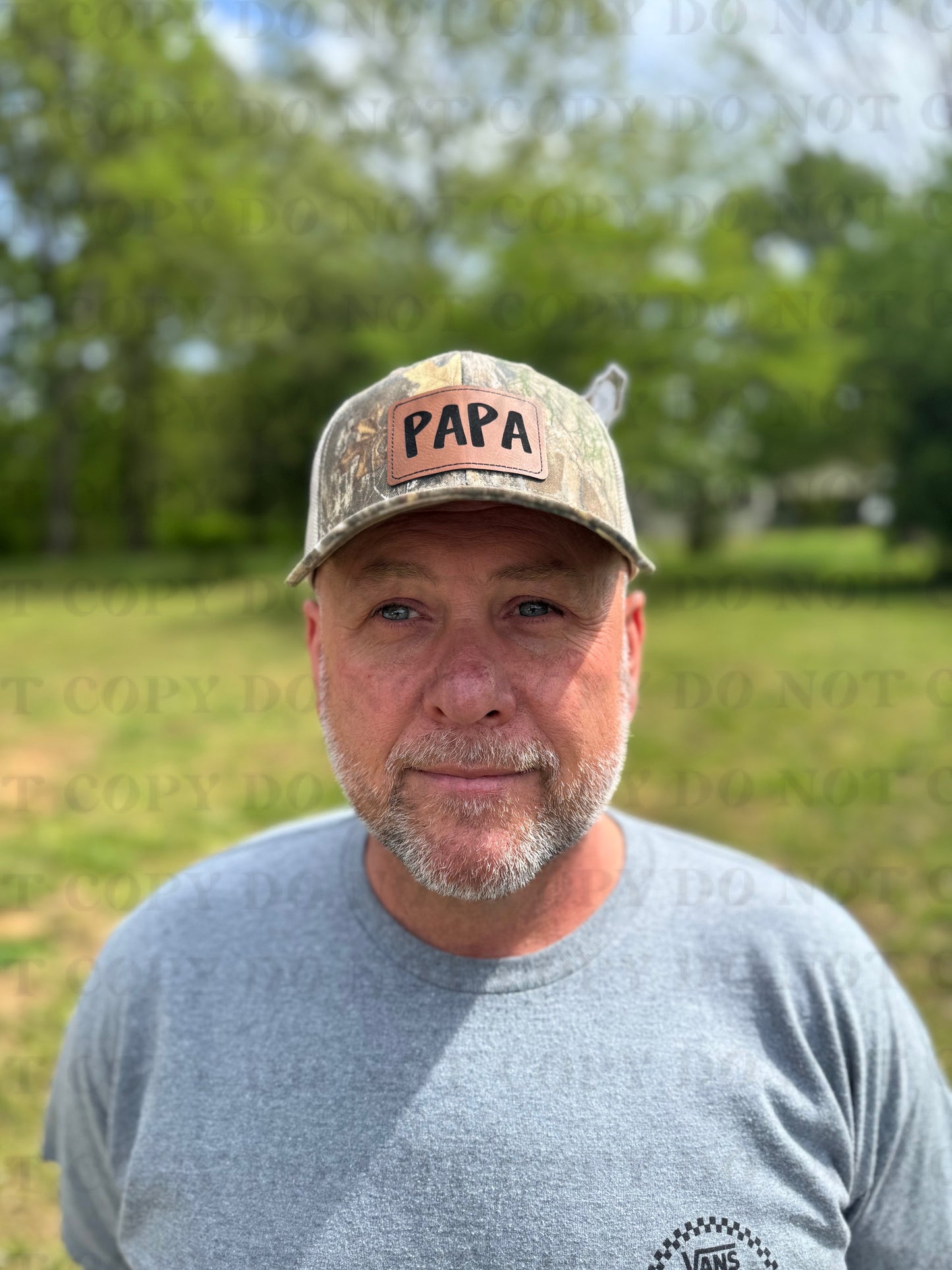 Leather Patch Trucker Cap