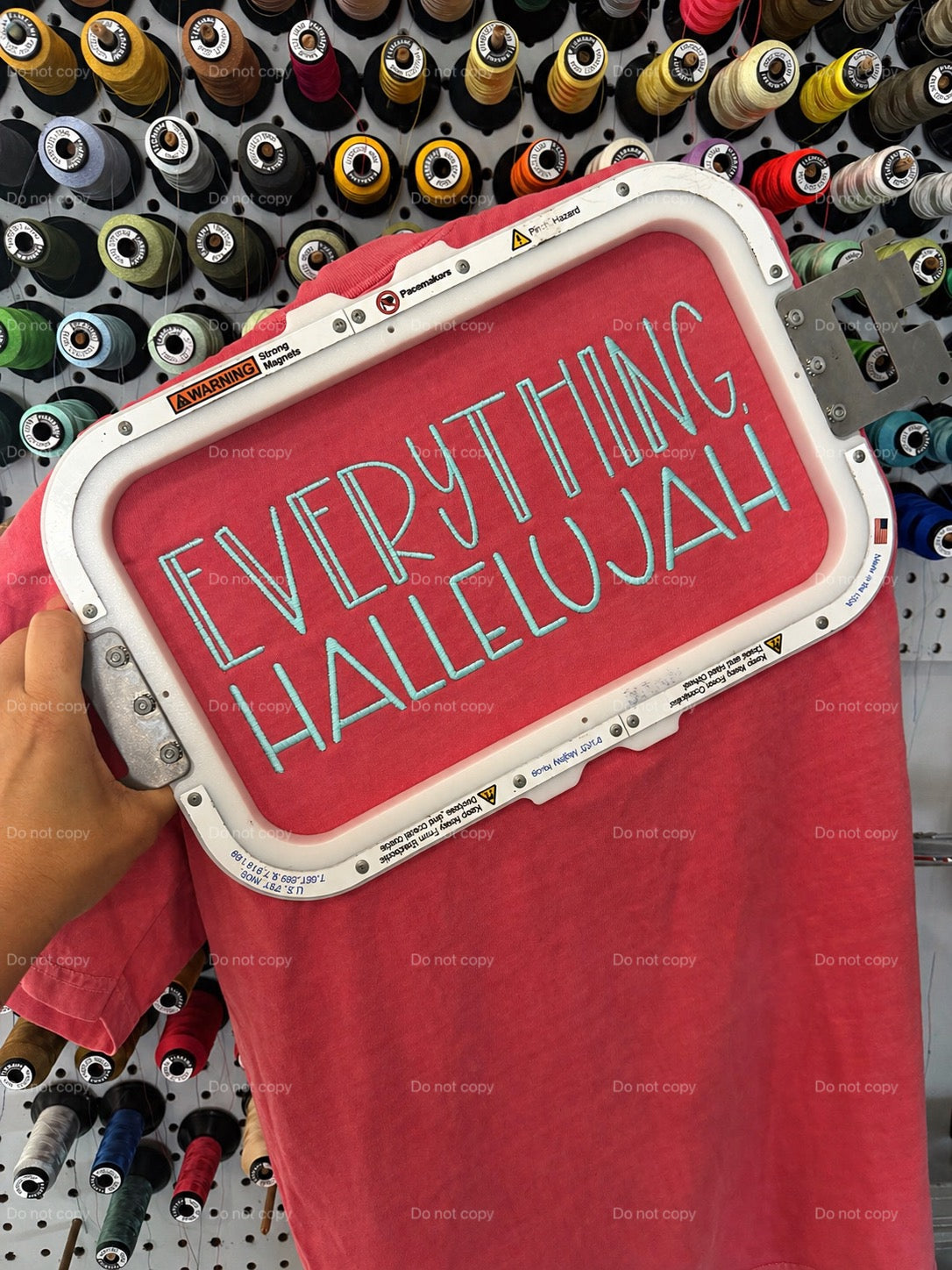 Everything Hallelujah -EMBROIDERY-CC TEE
