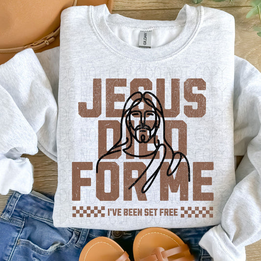 Jesus died for me-DTF Transfer