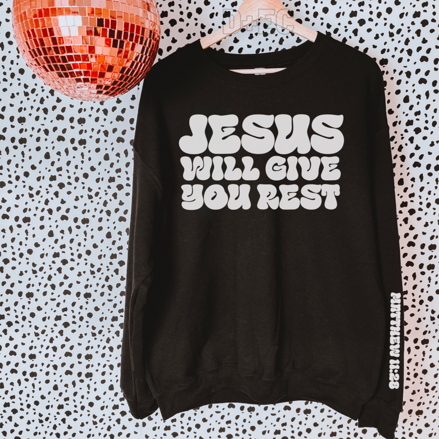 Jesus will give you rest -DTF Transfer