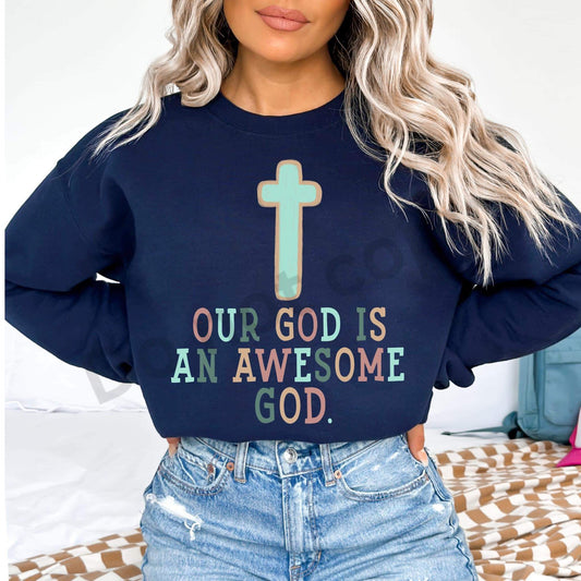 Our God is an Awesome God-DTF Transfer